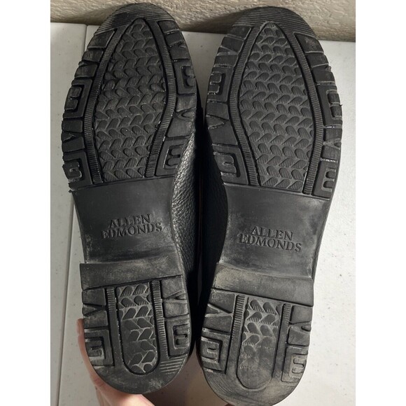 Allen Edmonds "Nashua" Pebbled Black Leather Kiltie Tassel Loafers Size 10.5 D - Picture 8 of 12